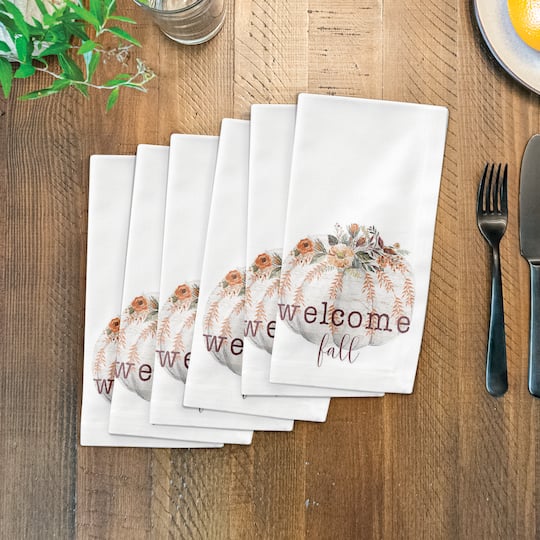 10" Wood Pumpkin Napkin